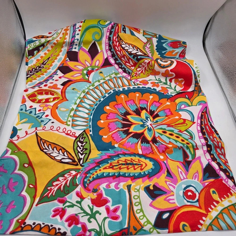 Bohemian Paisley Floral Multi-Color Pillowcase lot of 6 20x30 Polyester Home L4